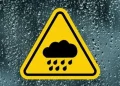 yellow rain warning